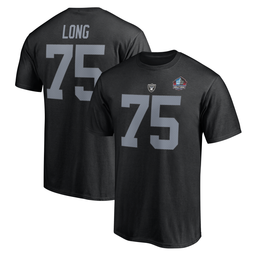 Raiders Howie Long Hall of Fame Name and Number T-Shirt – Pro Football ...