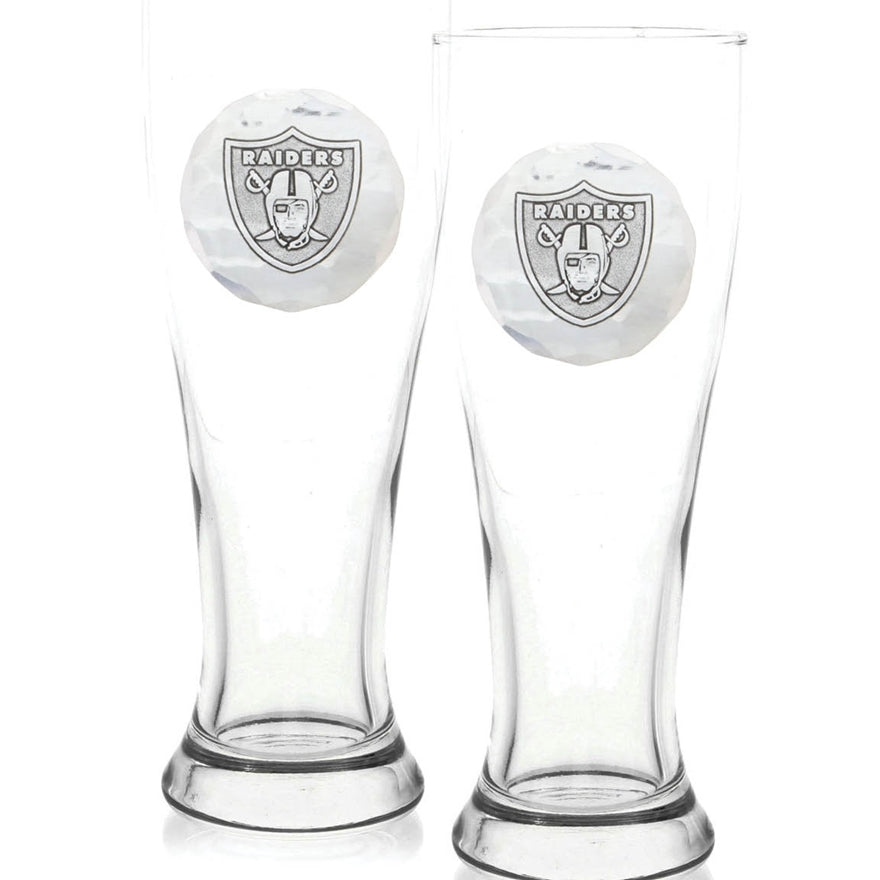 Las Vegas Raiders 2-Piece Pilsner Set with Collectible Box