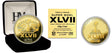 Super Bowl XLVII (47) Goldplate Flip Coin