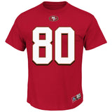 Jerry Rice San Francisco 49ers Hall of Fame Name and Number Tee