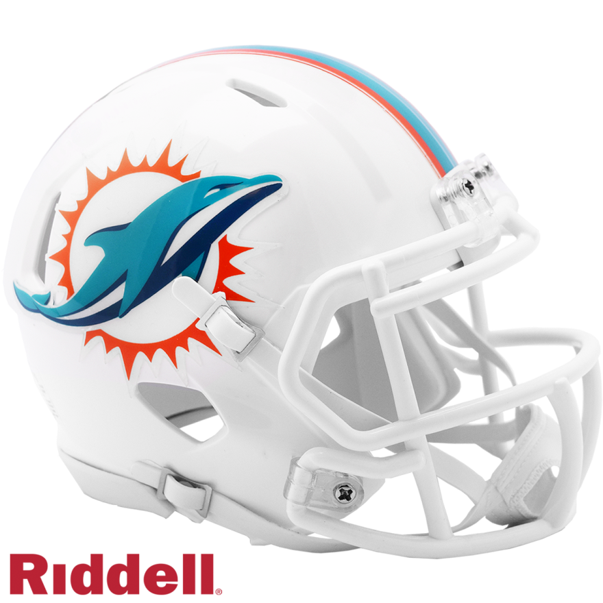 dolphin lego football helmet Riddell Miami Dolphins Mini Speed Helmet