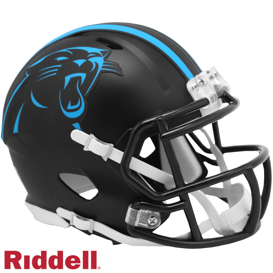 Panthers Riddell On Field Alternate Speed Mini Helmet