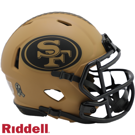 49ers Riddell Salute to Service Mini Helmet 2023