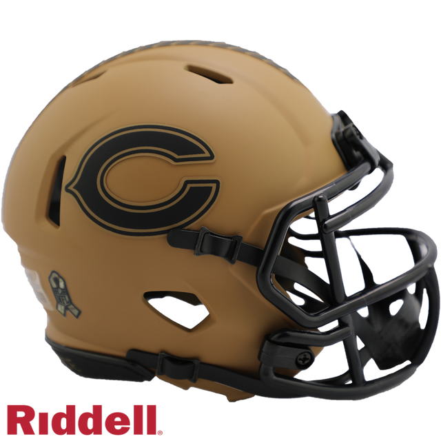 Bears Riddell Salute to Service Mini Helmet 2023