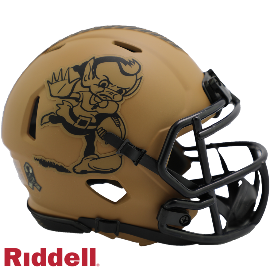 Browns Riddell Salute to Service Mini Helmet 2023