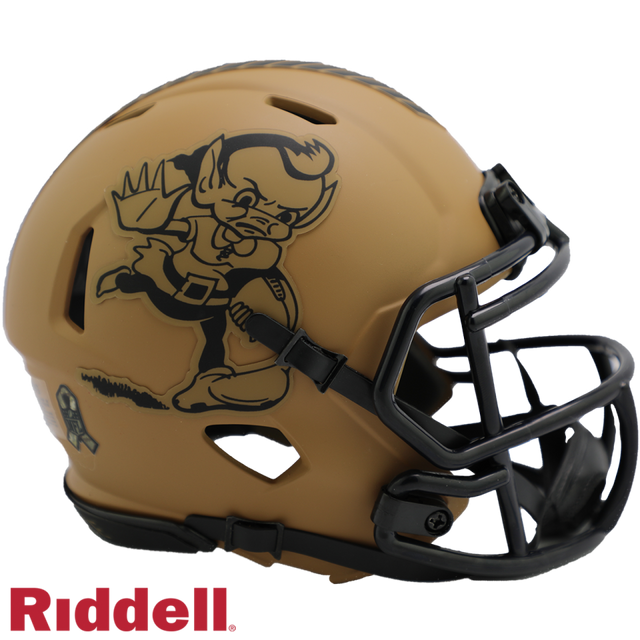 Browns Riddell Salute to Service Mini Helmet 2023