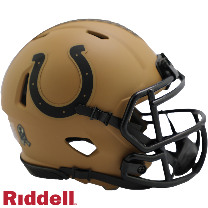 Colts Riddell Salute to Service Mini Helmet 2023