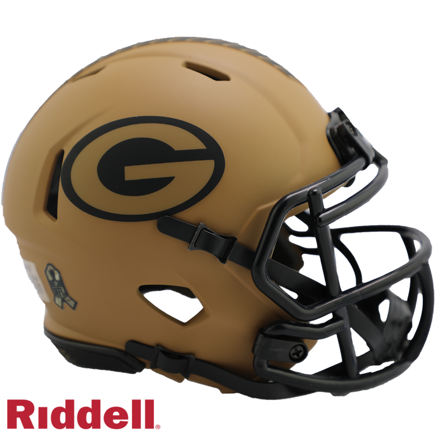 Packers Riddell Salute to Service Mini Helmet 2023
