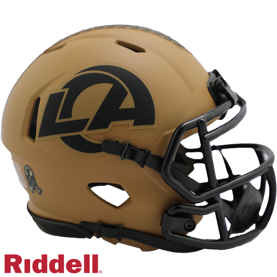 Rams Riddell Salute to Service Mini Helmet 2023
