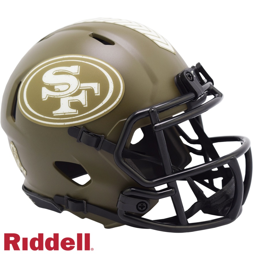 49ers Riddell Salute to Service Mini Helmet