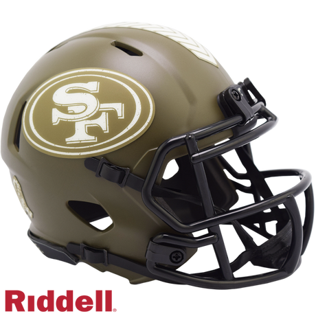 49ers Riddell Salute to Service Mini Helmet
