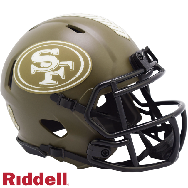 49ers Riddell Salute to Service Mini Helmet