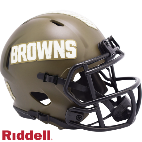 Browns Riddell Salute to Service Mini Helmet