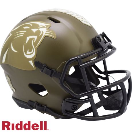 Panthers Riddell Salute to Service Mini Helmet