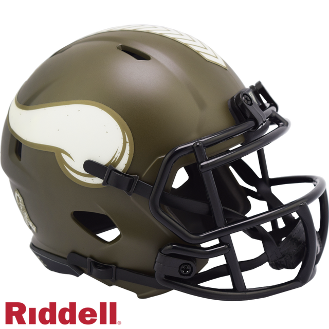 Vikings Riddell Salute to Service Mini Helmet