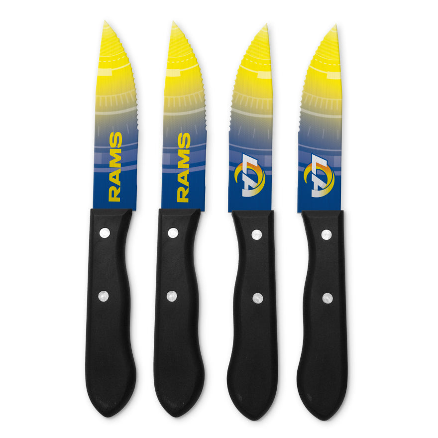 Rams 4-Piece Steak Knife Set