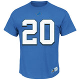 Barry Sanders Detroit Lions Hall of Fame Name and Number Tee