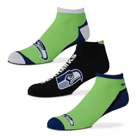Seahawks For Bare Feet Flash 3 Pack Socks