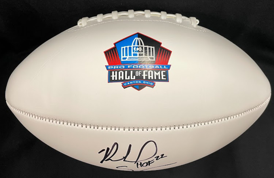 Richard Seymour Class of 2022 Autographed Hall of Fame Football