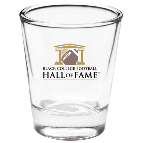 Black College Football Hall of Fame Logo Shot Glass
