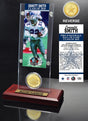 Emmitt Smith "2010 Hall of Fame Inductee" Ticket & Bronze Coin Acrylic Desktop