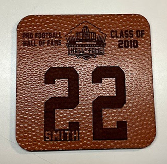 Emmitt Smith Leather Player Coaster