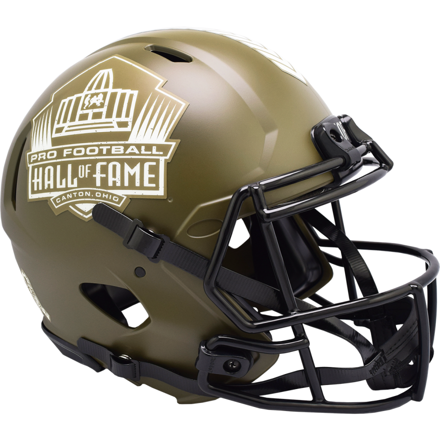 authentic pro football helmets Hall of Fame Salute to Service Speed Authentic Helmet