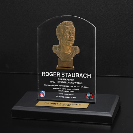 Roger Staubach Bust Plaque