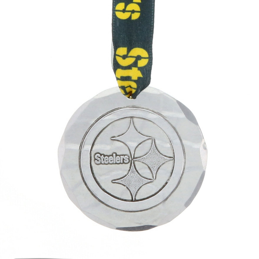 Steelers Classic Round Aluminum Ornament