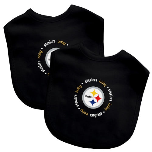 Steelers 2 Pack Baby Bibs