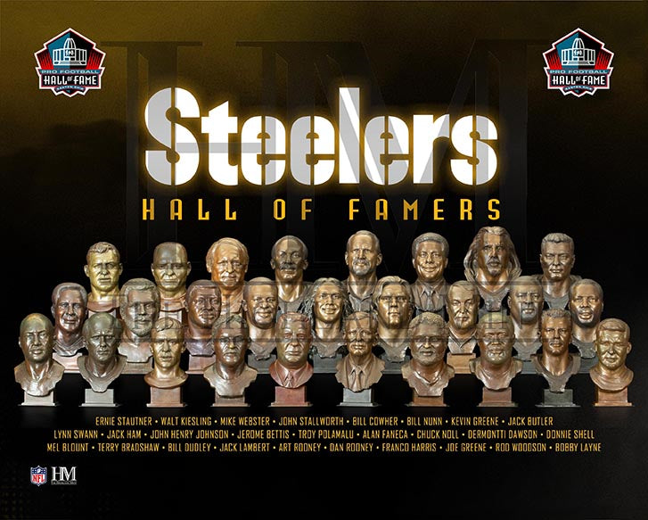 Steelers hof busts 8x10 photo