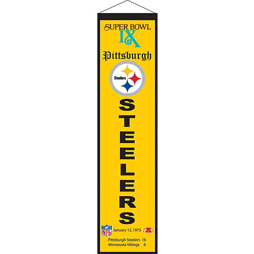 Super Bowl IX Banner Pro Football Hall Of Fame Super bowl ix banner pro football hall of fame