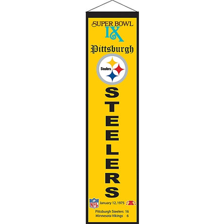 Super Bowl IX Banner