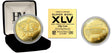 Super Bowl XLV (45) Goldplate Flip Coin