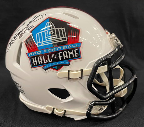 Tony Boselli Class of 2022 Autographed Hall of Fame White Mini Helmet With HOF Inscription