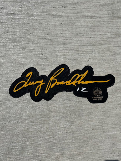 Terry Bradshaw 3D Signature Color Wall Sign - DS