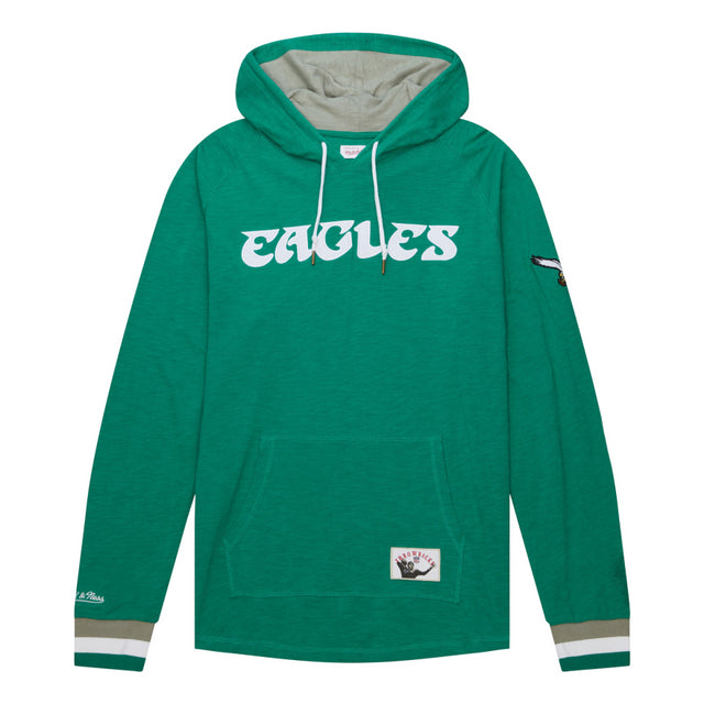 Eagles Mitchell and Ness Legendary Long Sleeve Hooded Sweatshirt