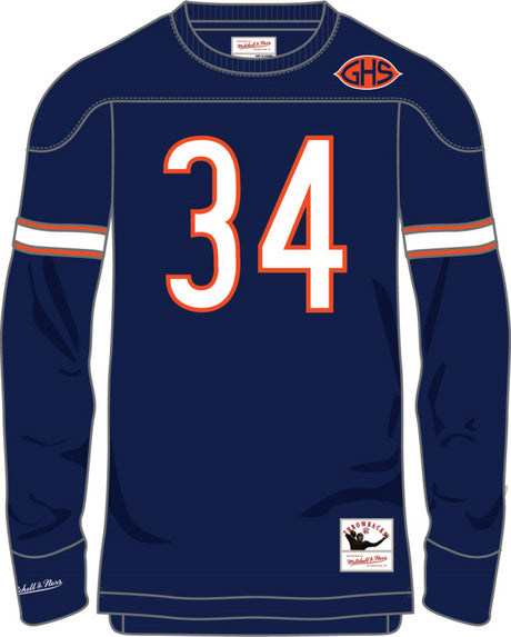 Bears Walter Payton Mitchell & Ness Name & Number Long Sleeve T-Shirt