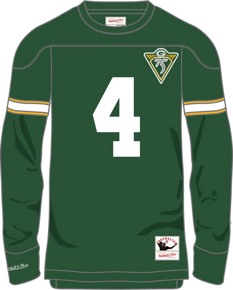 Packers Brett Favre Mitchell & Ness Name & Number Long Sleeve Tee