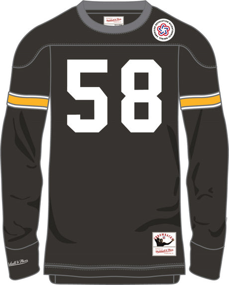 Steelers Jack Lambert Mitchell & Ness Name & Number Long Sleeve T-Shirt