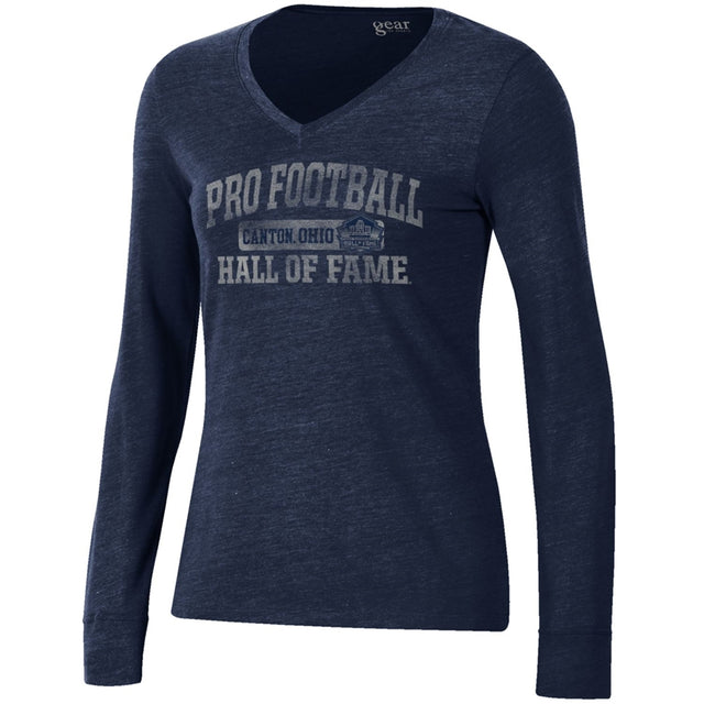 Hall of Fame Women's Gear Vintage Arch Tri-Blend V-Neck Long Sleeve T-Shirt