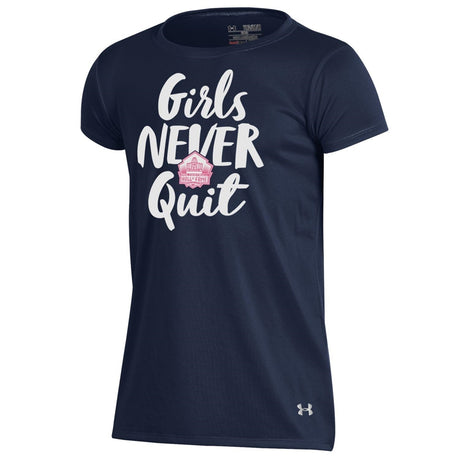 Hall of Fame Girls Never Quit Under Armour Performance Cotton T-shirt