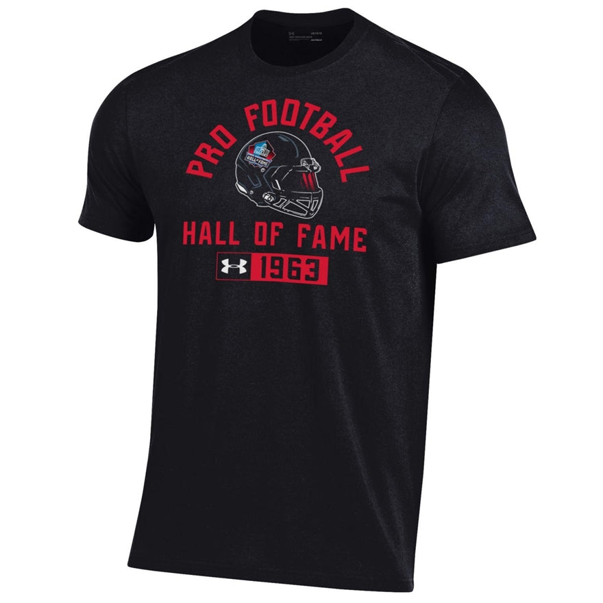 Hall of Fame Youth Under Armour Performance Cotton Helmet Logo Tee