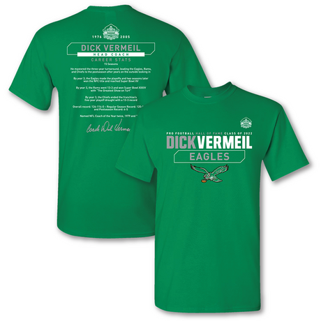 Eagles Dick Vermeil Class of 2022 Stat Tee