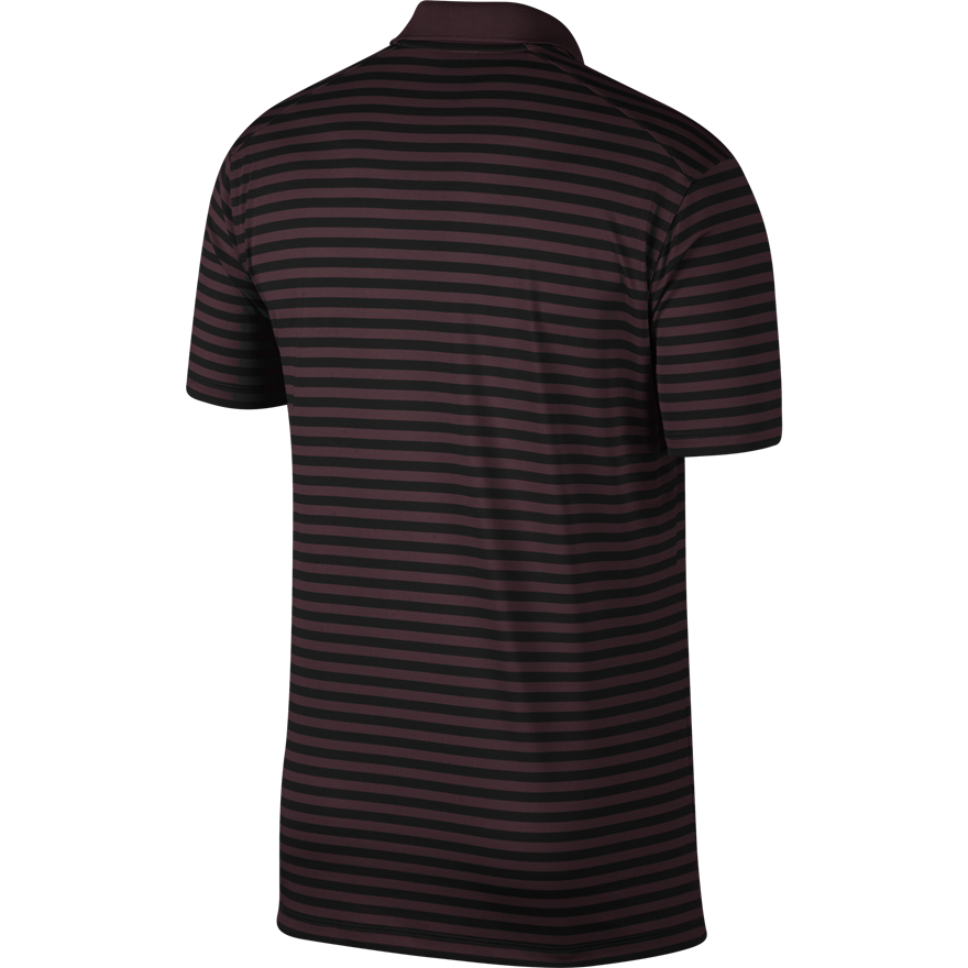 Hall of Fame Nike Victory Stripe Polo - Burgandy Crush