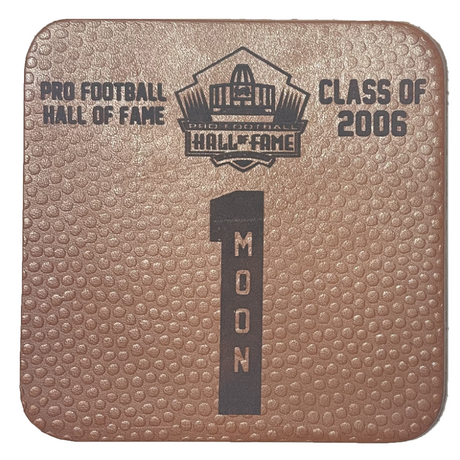 Warren Moon Leather Player Coaster