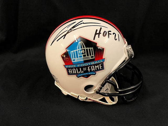 Charles Woodson Class of 2021 Autographed Hall of Fame White Mini Helmet With HOF Inscription