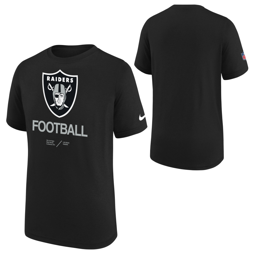 Raiders Nike Youth Sideline T-shirt 2022