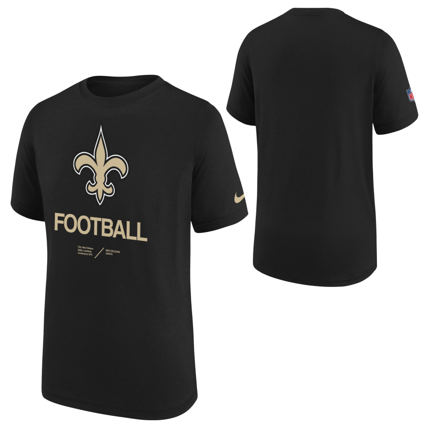 Saints Nike Youth Sideline T-shirt 2022