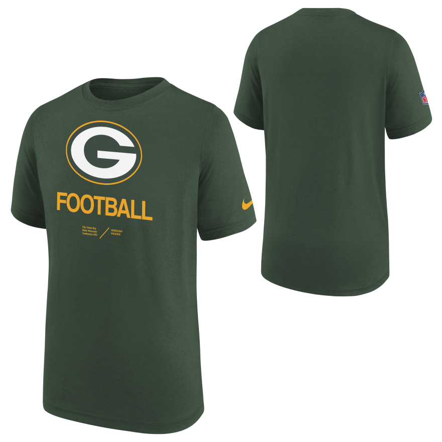 Packers Nike Youth Sideline T-shirt 2022